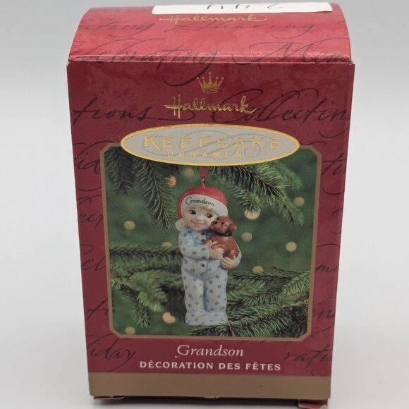Hallmark Keepsake Grandson 2000, Fine Porcelain Vintage Christmas Ornament - Picture 7 of 10